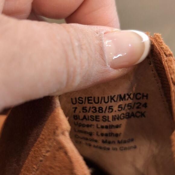 Gentle Souls Blaise Suede Slingback Booties Sz 7.5 - Picture 9 of 10